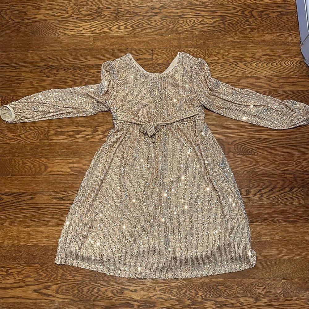 Francesca‘s Gold Sequin Dress
